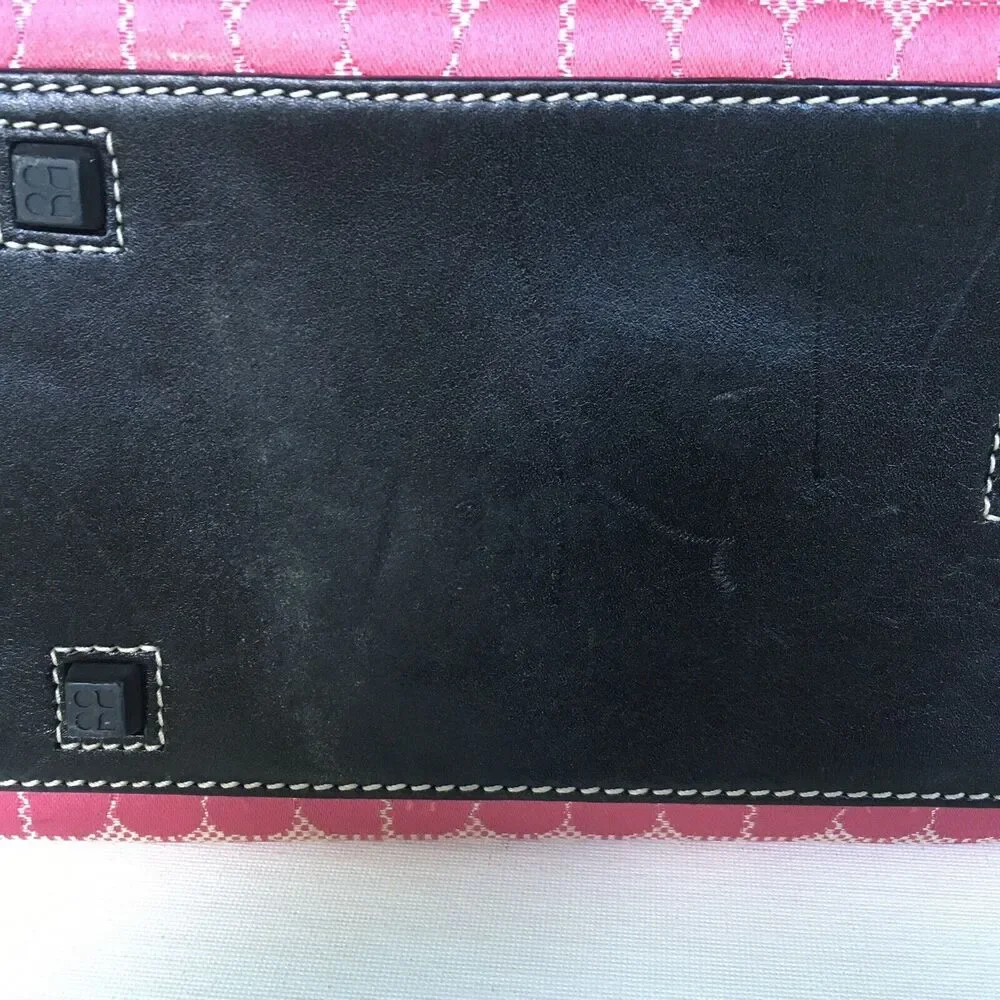 Kate Spade New York Baby Diaper Bag Tote Pink/Black Classic Dot Noel Medium